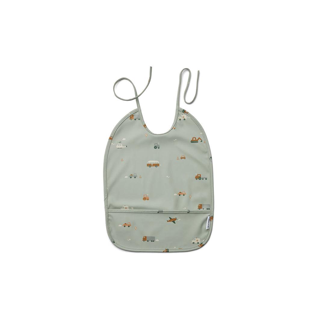 Liewood Lai Bib - Vehicles - Dove Blue Mix-Bibs- | Natural Baby Shower