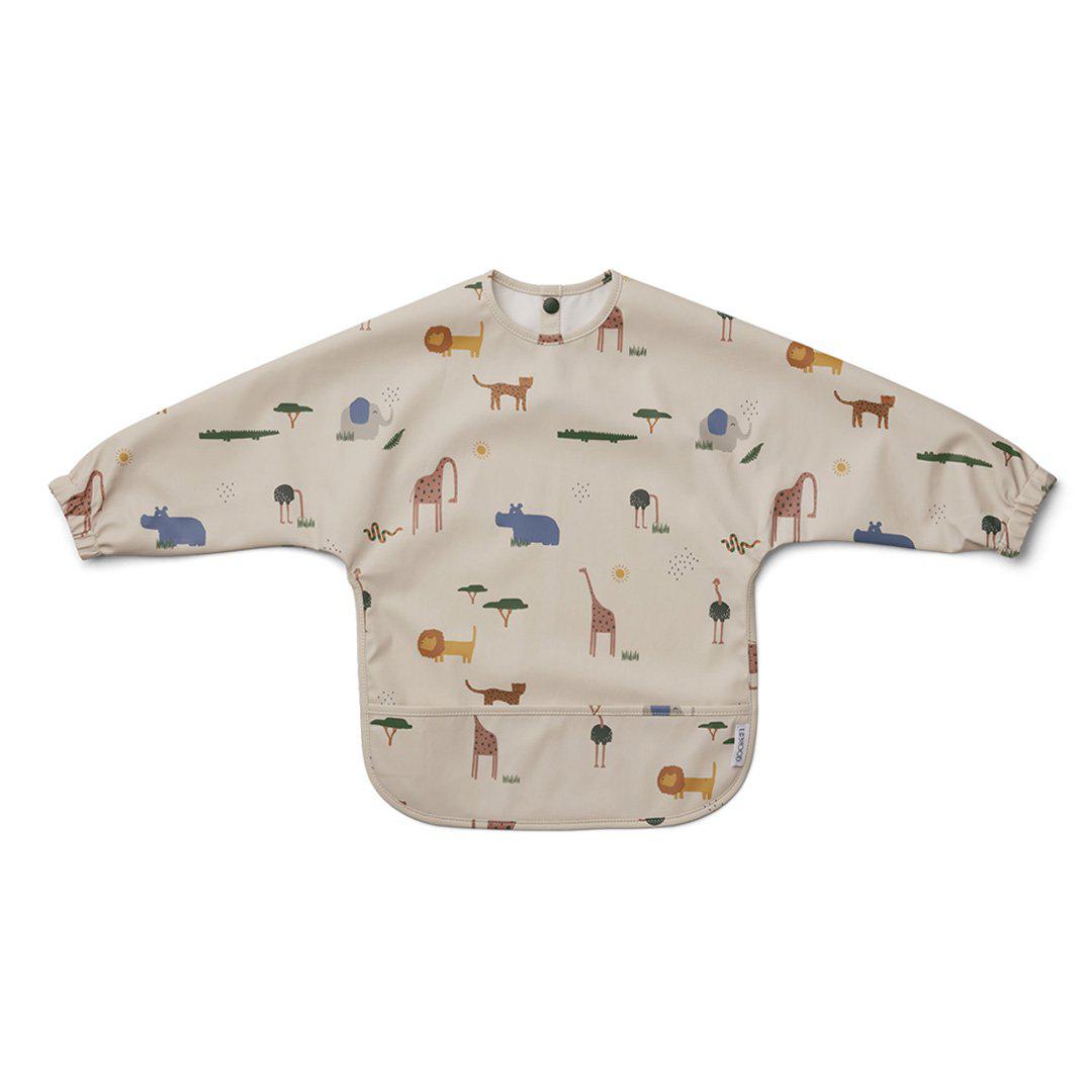 Liewood Merle Cape Bib - Safari sandy mix Liewood Merle Cape Bib - Safari sandy mix