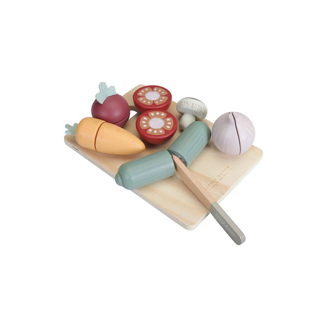 Little Dutch Cutting Board Vegetables Natural Baby Shower
