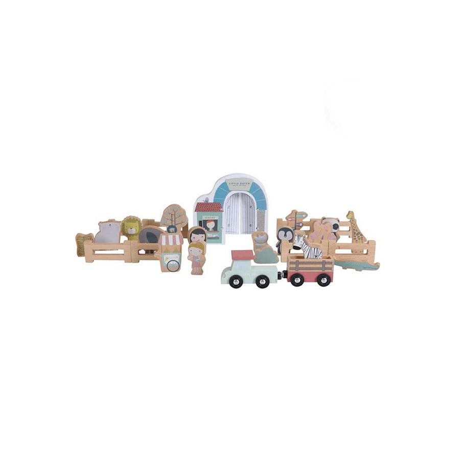 Little Dutch Railway Train Extension - Zoo-Train Sets- | Natural Baby Shower