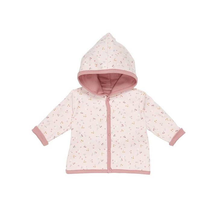 Little Dutch Reversible Jacket - Flowers + Butterflies - Pink-Coats-Pink-50/56 | Natural Baby Shower