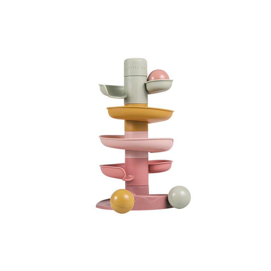 Little Dutch Spiral Tower - Pink-Stacking Toys- | Natural Baby Shower