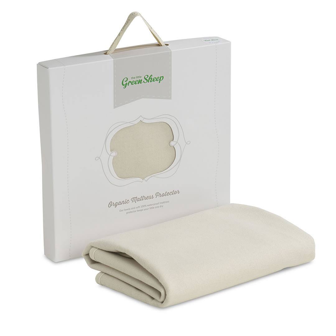 The Little Green Sheep Organic Mattress Protector Cot Bed