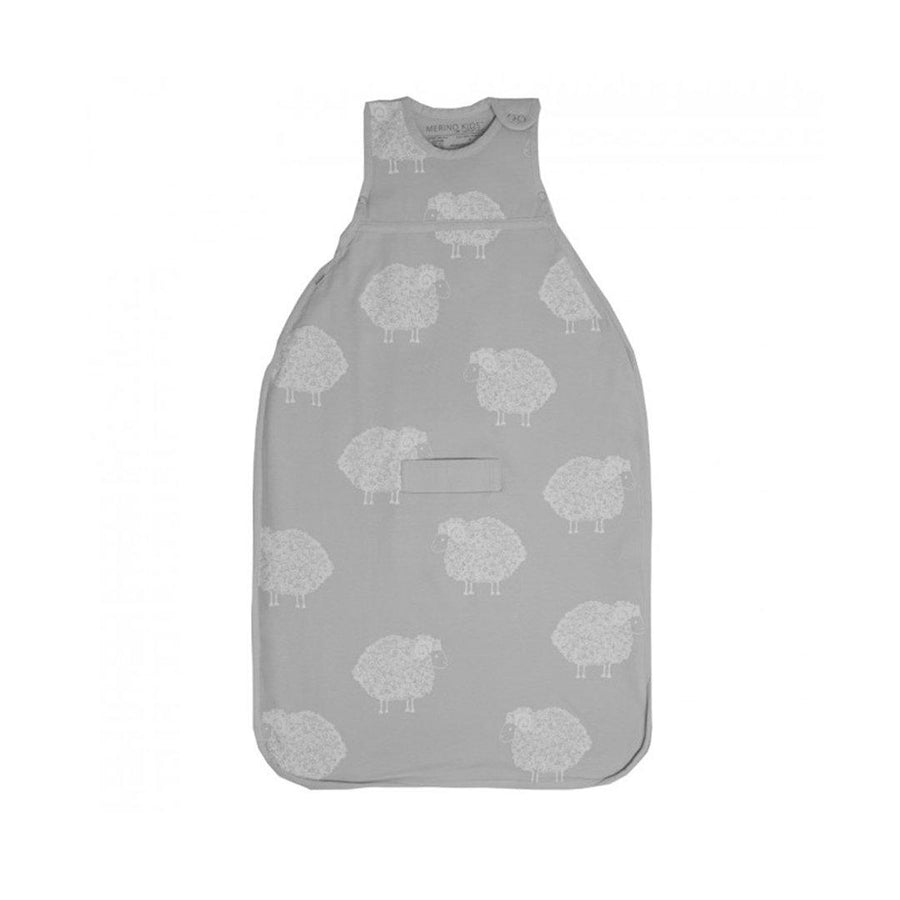 Merino Kids Go Go Sleeping Bag - Standard Weight - Sheep - Grey-Sleeping Bags-Grey-3-24m | Natural Baby Shower