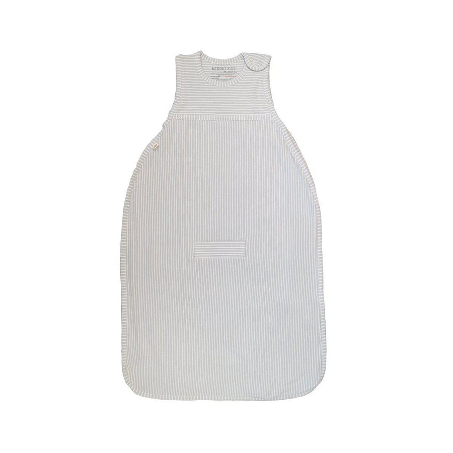 Merino Kids Go Go Sleeping Bag - Standard Weight - Turtle Dove Stripe-Sleeping Bags-3-24m-Turtle Dove | Natural Baby Shower