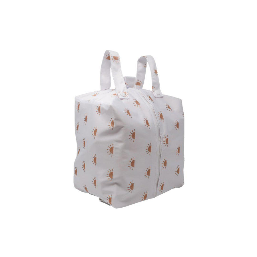 Modern Cloth Nappies Nappy Pod - Sunnies - White with Camel-Nappy Laundry + Storage- | Natural Baby Shower