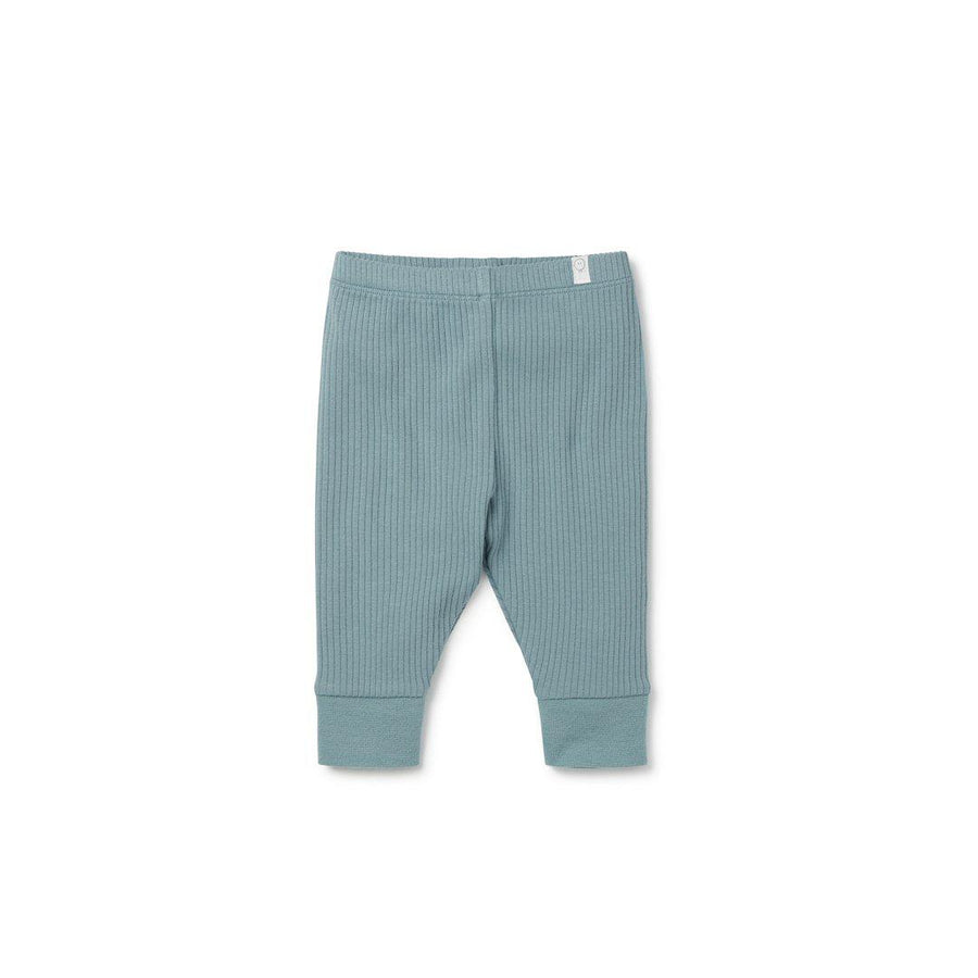 MORI Ribbed Leggings - Blue-Leggings-0-3m-Blue | Natural Baby Shower