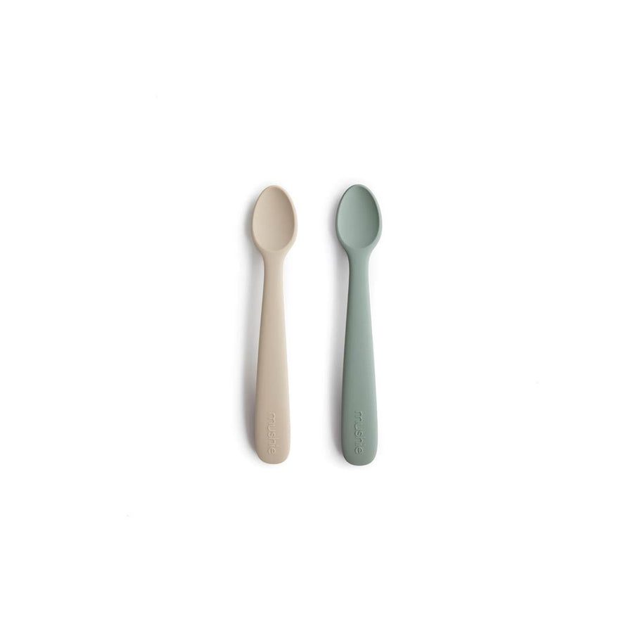 Mushie Baby Spoon - Blue/Shifting Sand-Cutlery- | Natural Baby Shower