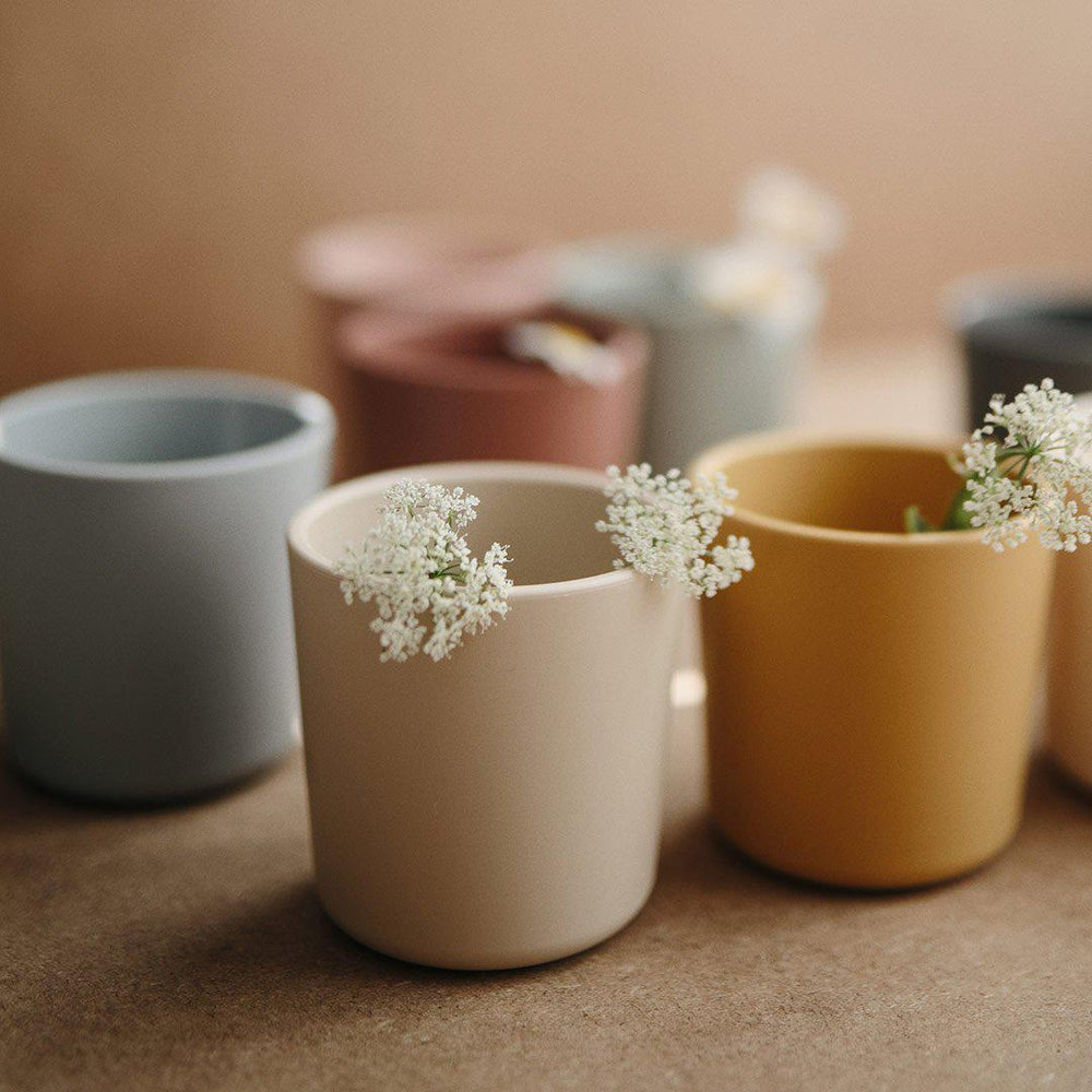 Mushie Dinnerware Cups - Sage - 2 Pack-Cups- | Natural Baby Shower