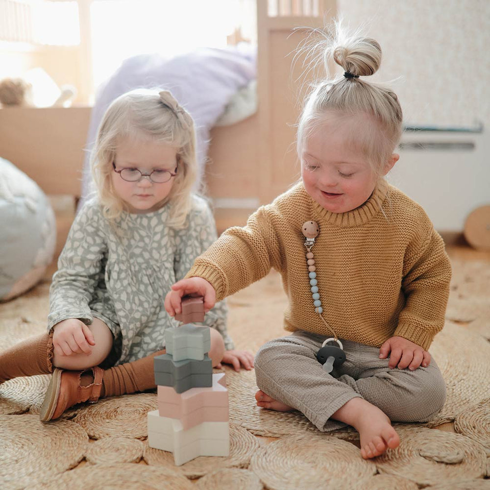 Mushie Nesting Stars Toy - Multi-Stacking Toys- | Natural Baby Shower