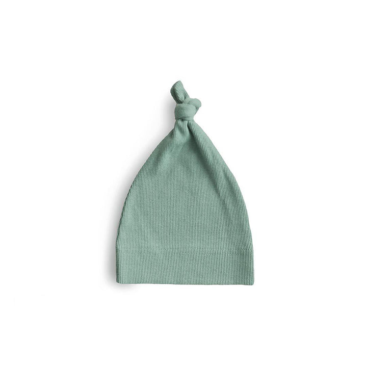 Mushie Ribbed Baby Beanie - Roman Green-Hats-Roman Green-0-3m | Natural Baby Shower