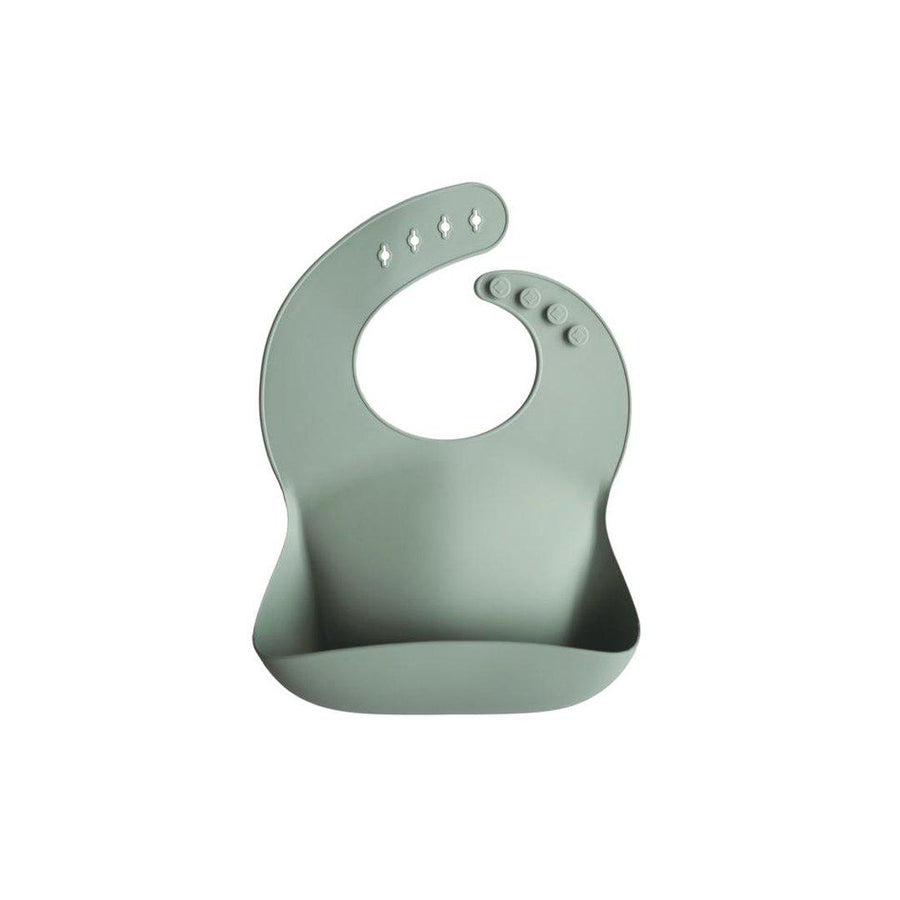 Mushie Silicone Baby Bib - Cambridge Blue-Bibs- | Natural Baby Shower