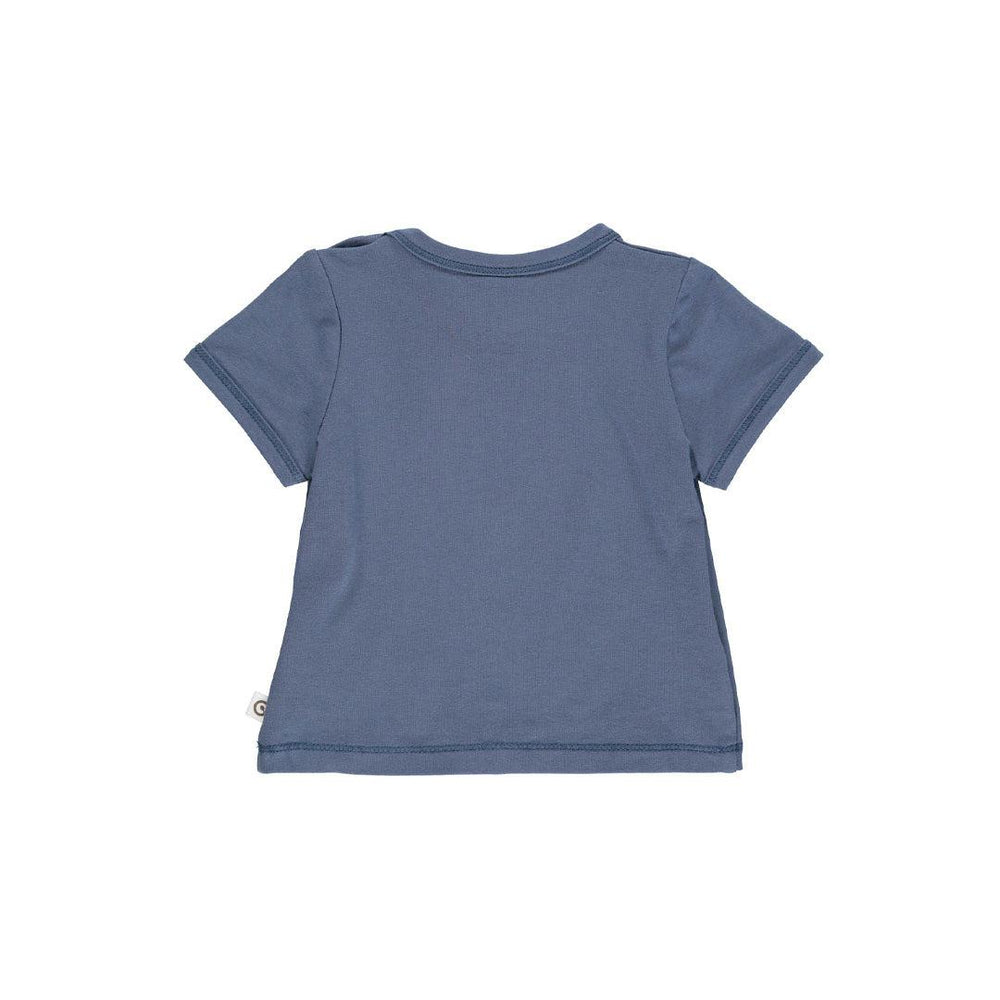 Musli Automobile Short Sleeve T-Shirt - Indigo-Tops-Indigo-56 | Natural Baby Shower