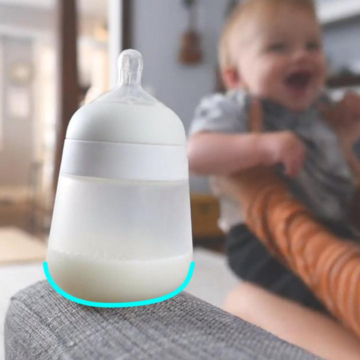 Nanobebe Flexy Silicone Bottles - White - 3 Pack (270ml)-Baby Bottles- | Natural Baby Shower