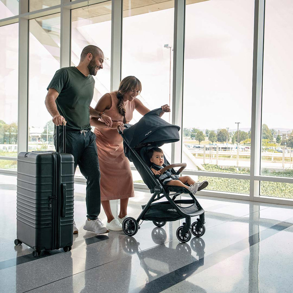 Nuna TRVL Compact Stroller - Hazelwood-Strollers-With Travel Bag + Raincover- | Natural Baby Shower