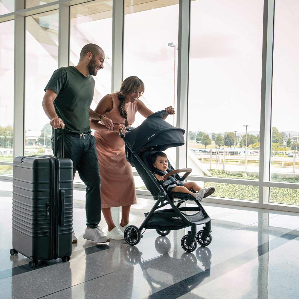 Nuna TRVL Compact Stroller - Caviar-Strollers-With Travel Bag + Raincover- | Natural Baby Shower