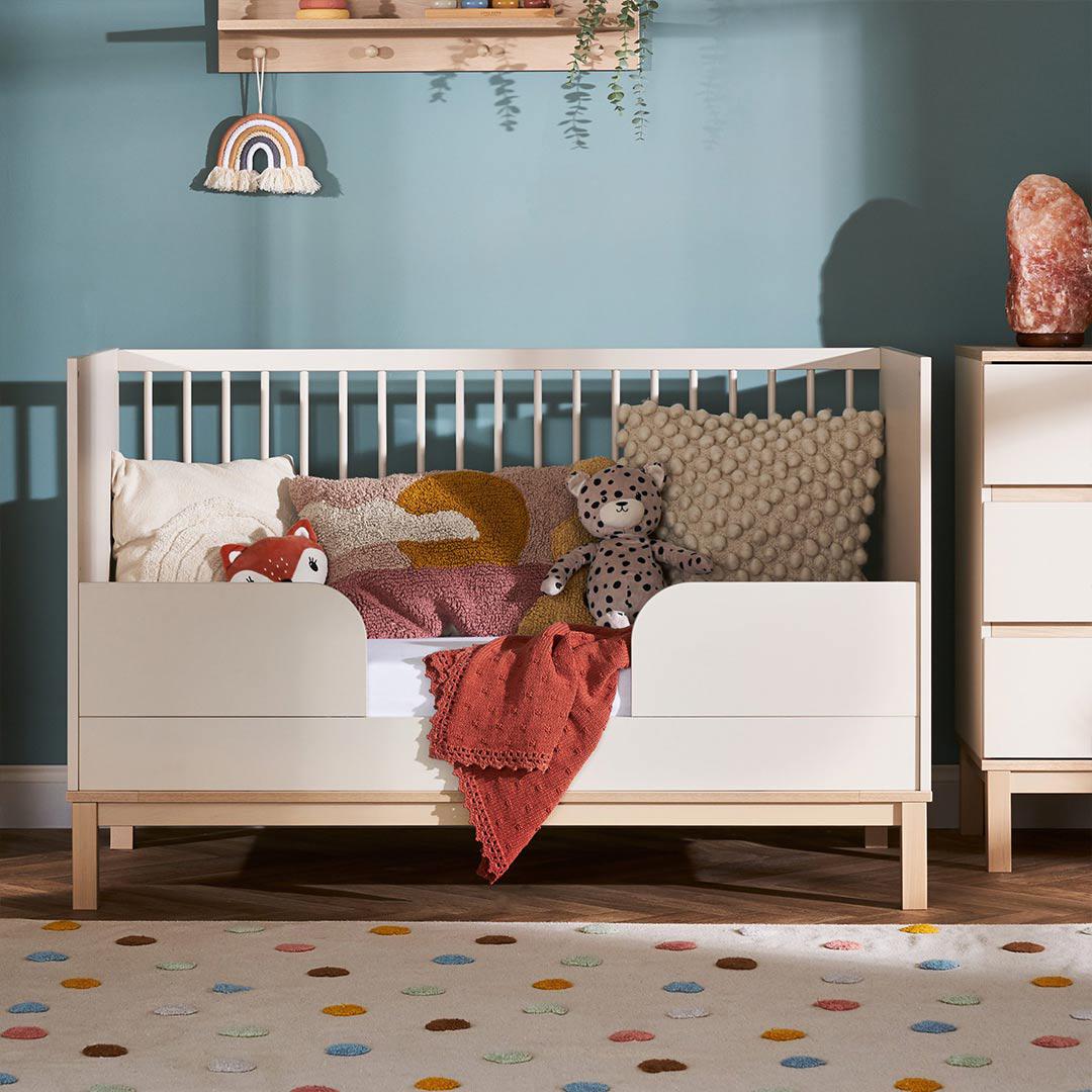 Obaby Astrid Cot Bed - Satin-Cot Beds-Satin-No Mattress | Natural Baby Shower