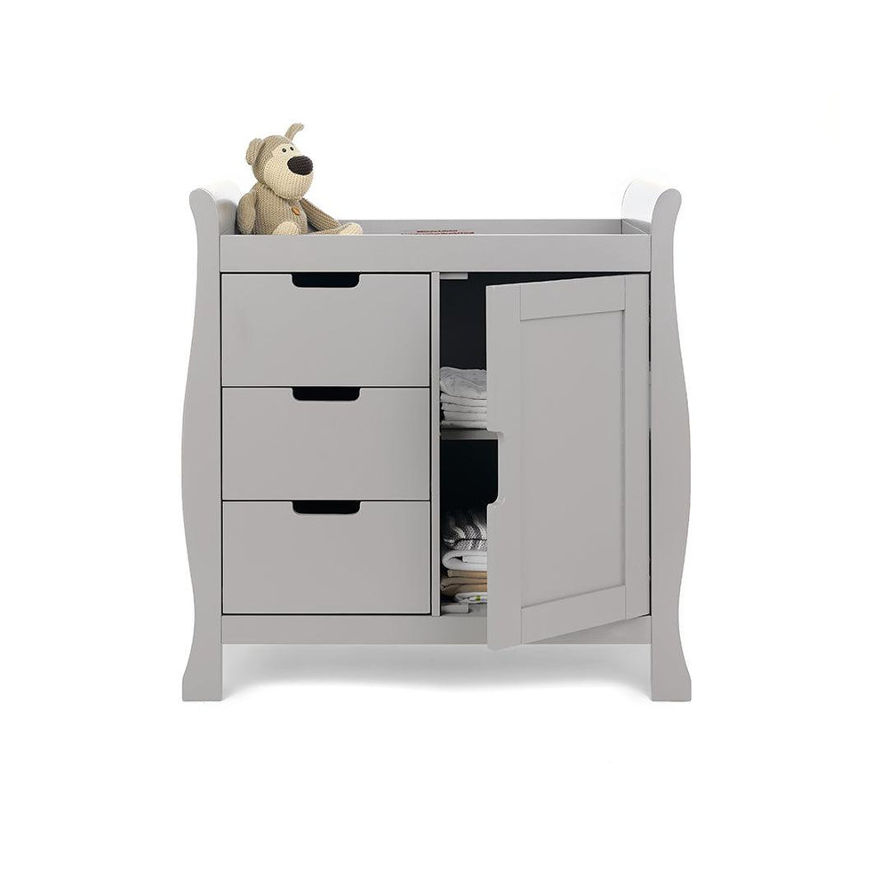 Obaby Stamford Closed Changing Unit - Warm Grey-Changing Units- | Natural Baby Shower