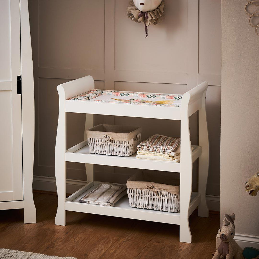 Obaby Stamford Open Changing Unit - White-Changing Units- | Natural Baby Shower