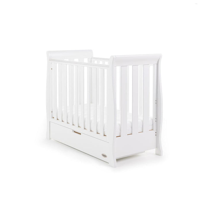 Obaby Stamford Space Saver Cot - White-Cots-No Extras- | Natural Baby Shower