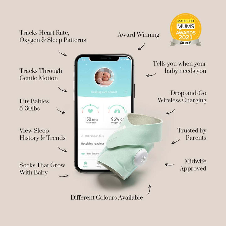 Owlet Monitor Duo Bundle - Smart Sock 3 + Cam 2 - Wild Child-Baby Monitors- | Natural Baby Shower