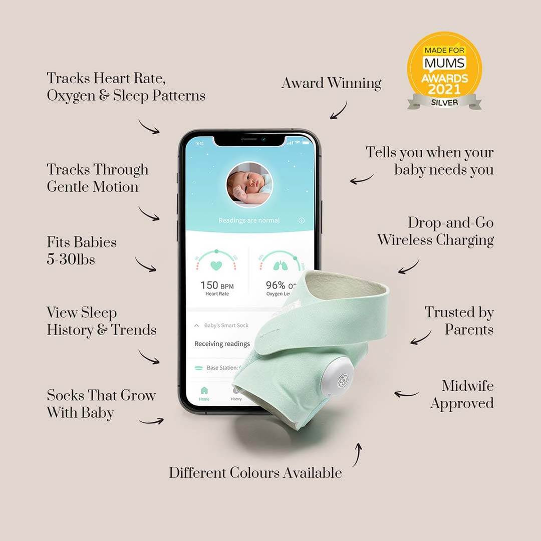 Owlet Monitor Duo Bundle - Smart Sock 3 + Cam 2 - Forever Rainbow-Baby Monitors- | Natural Baby Shower