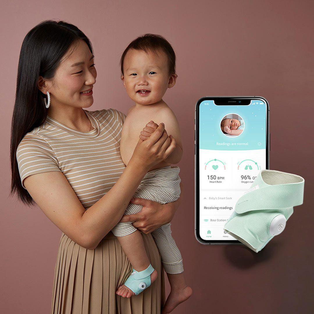 Owlet Smart Sock 3 Bundle - Forever Rainbow - Mint-Baby Monitors- | Natural Baby Shower