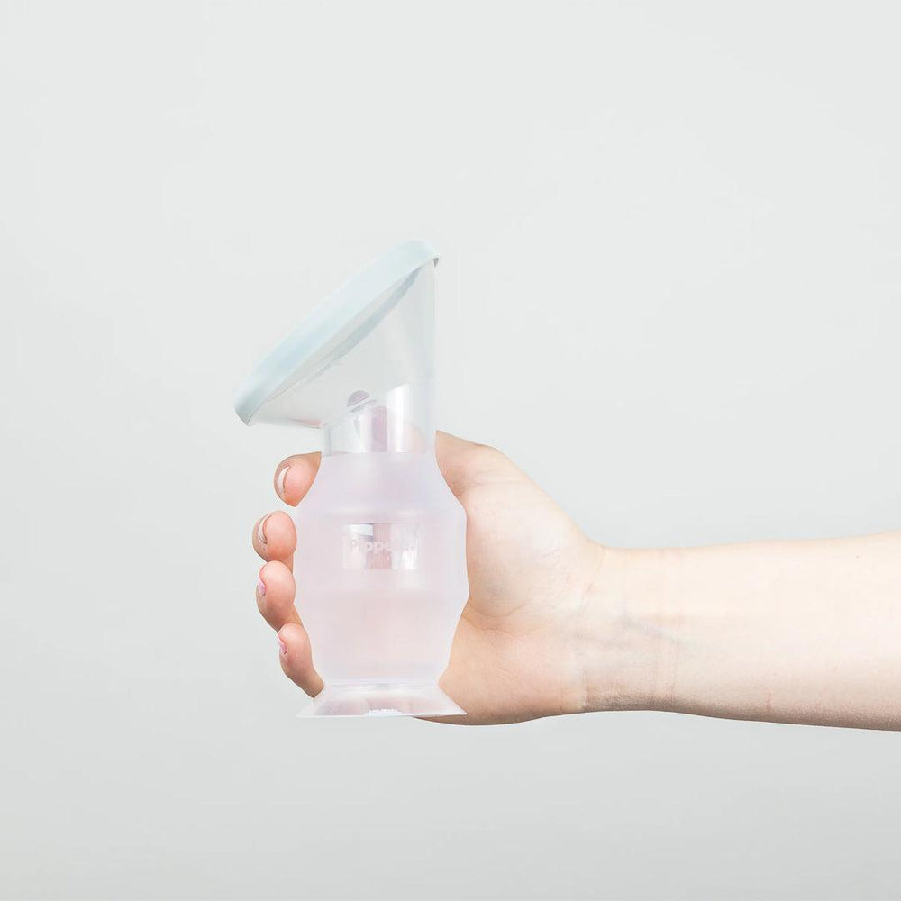 Pippeta Silicone Manual Milk Collector - Sea Salt-Breast Pump Accessories-Sea Salt- | Natural Baby Shower