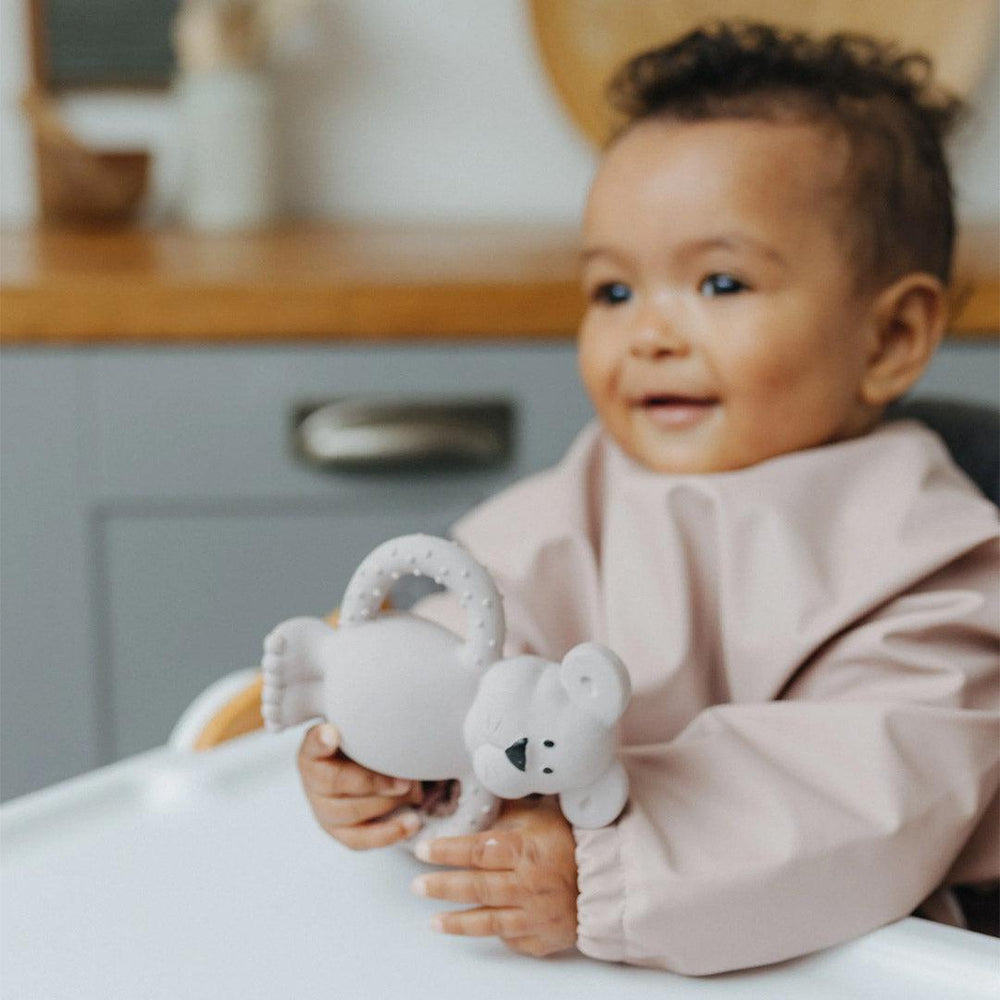 Pippeta Waterproof Cape Sleeved Bib - Ash Rose-Bibs-Ash Rose- | Natural Baby Shower