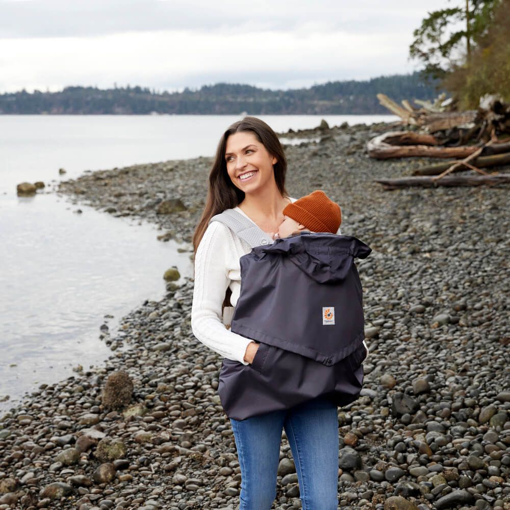 Ergobaby Rain & Wind Cover-Baby Carrier Covers-Charcoal- | Natural Baby Shower