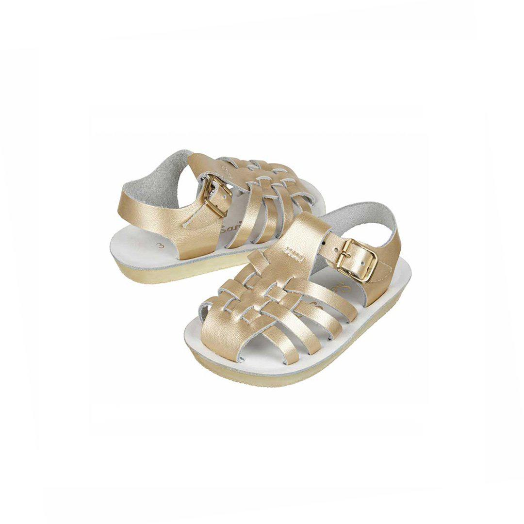 Salt-Water Sun-San Kid's Sandals Sailor Gold