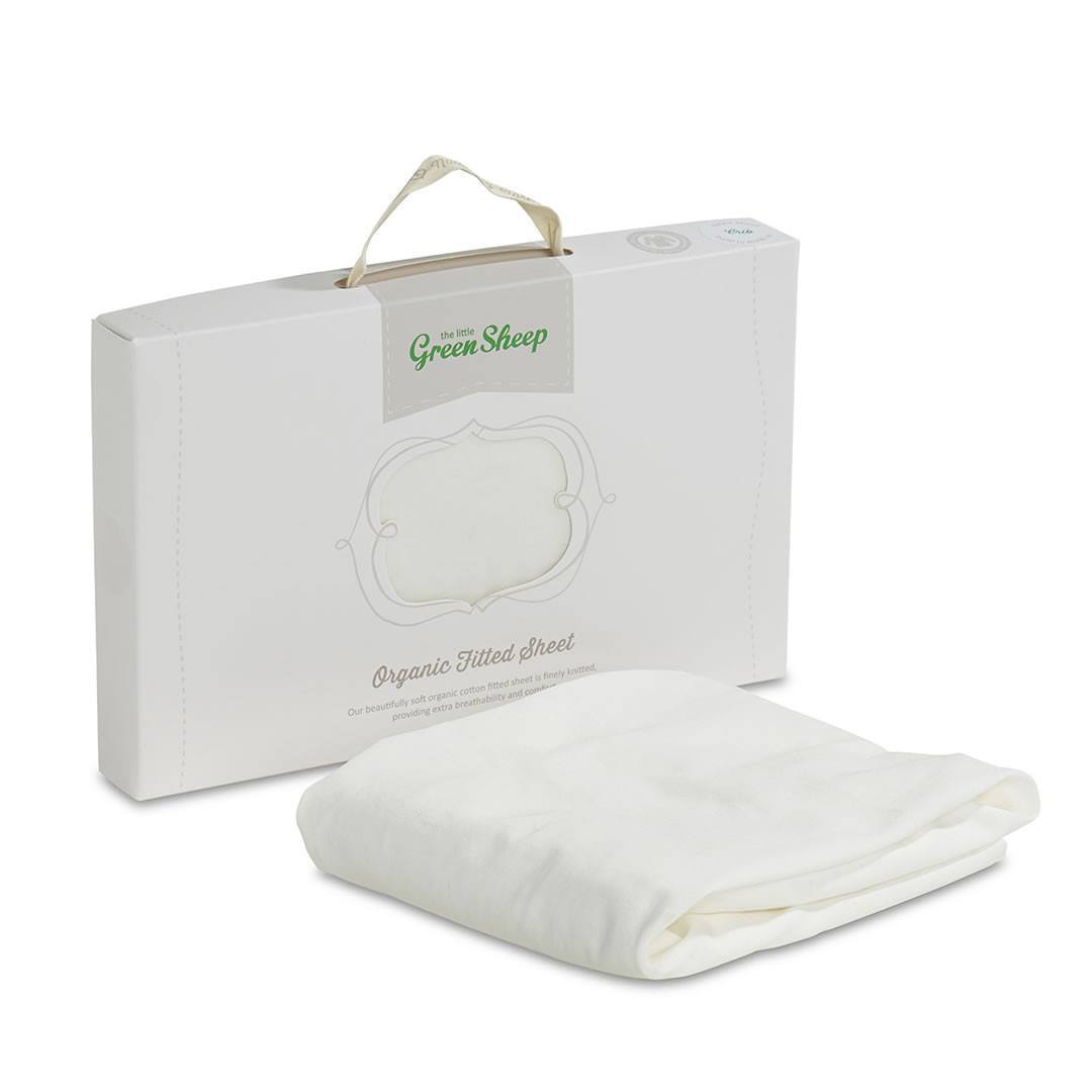 The Little Green Sheep - Organic Jersey Fitted Sheet - Crib 40x90cm-Sheets- | Natural Baby Shower
