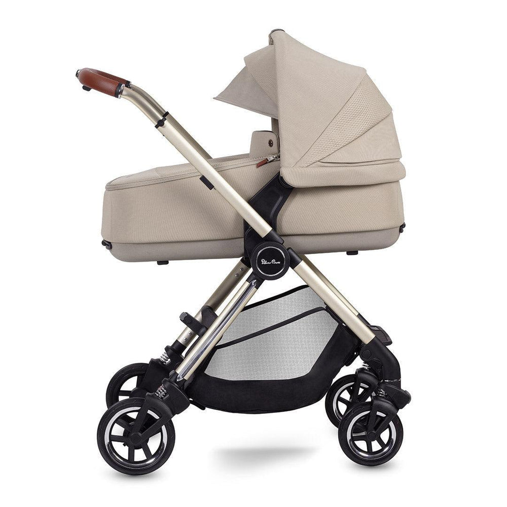 Silver Cross Dune Compact Folding Carrycot - Stone-Carrycots- | Natural Baby Shower