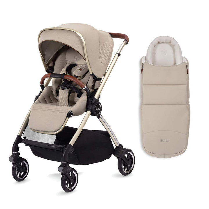 Silver Cross Dune Pushchair - Stone-Strollers-No Pack-Newborn Pod | Natural Baby Shower
