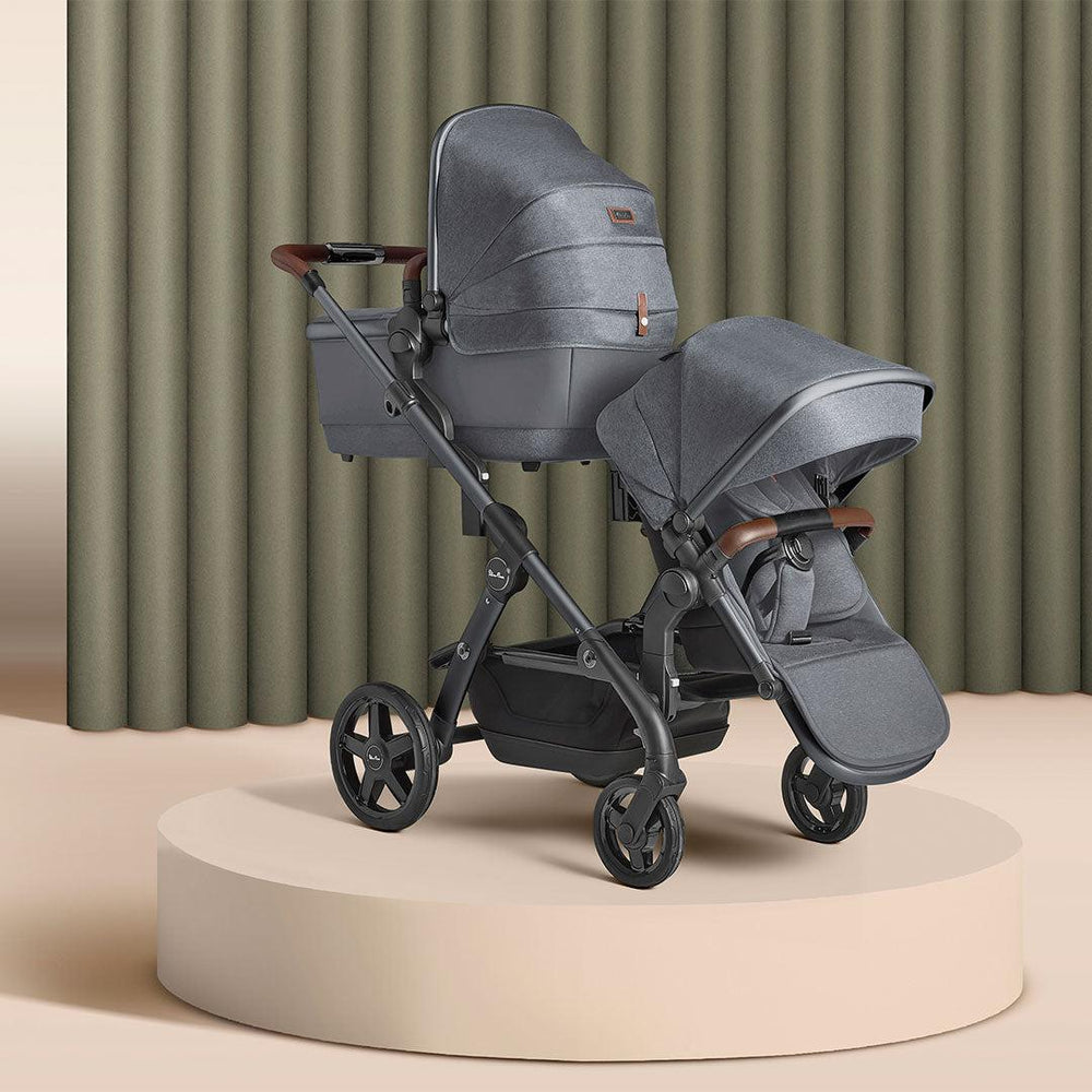 Silver Cross Wave Tandem Seat 2023 - Lunar-Stroller Seats-Lunar- | Natural Baby Shower
