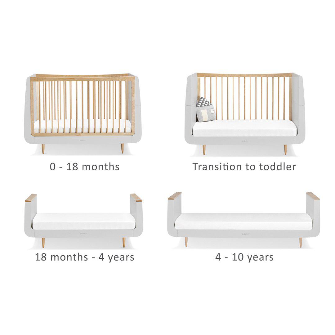 SnuzKot Skandi 2 Piece Nursery Furniture Set - Skandi Natural-Nursery Sets- | Natural Baby Shower