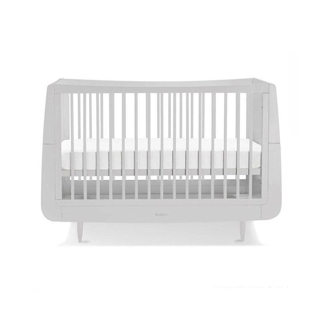 SnuzKot Skandi Cot Bed Haze Grey Natural Baby Shower