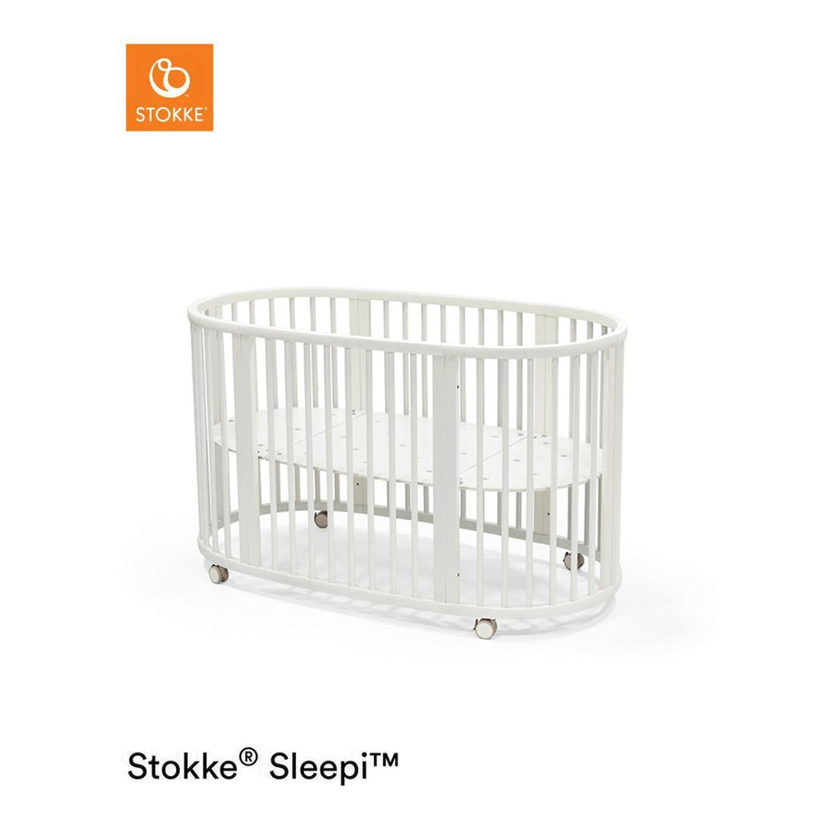 Stokke Sleepi V3 Bed - White-Cot Beds-No Mattress- | Natural Baby Shower