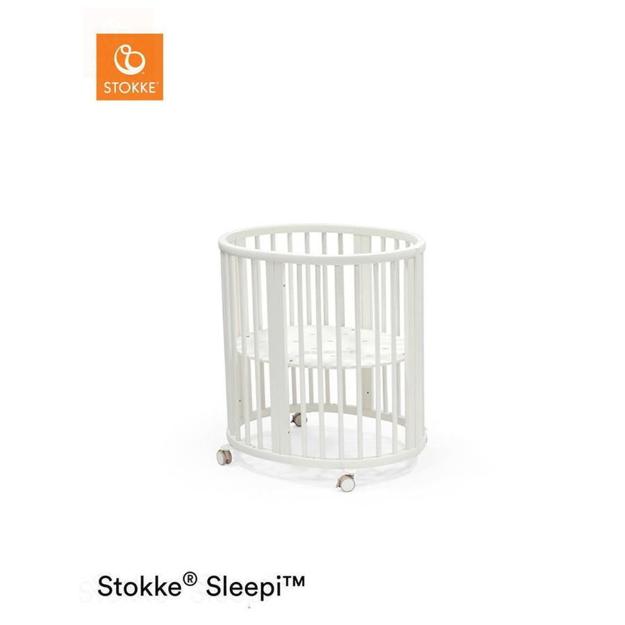Stokke Sleepi V3 Mini Crib - White-Cribs-No Mattress- | Natural Baby Shower