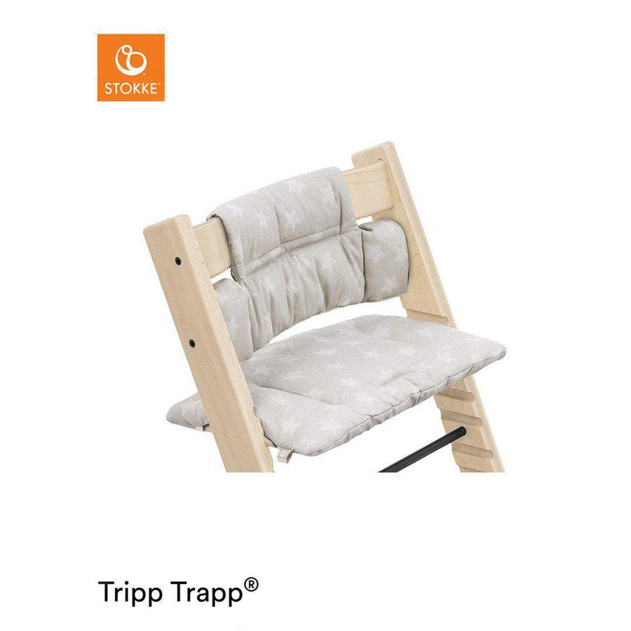 Stokke Tripp Trapp Classic Cushion - Stars Silver-Highchair Accessories-Stars Silver- | Natural Baby Shower