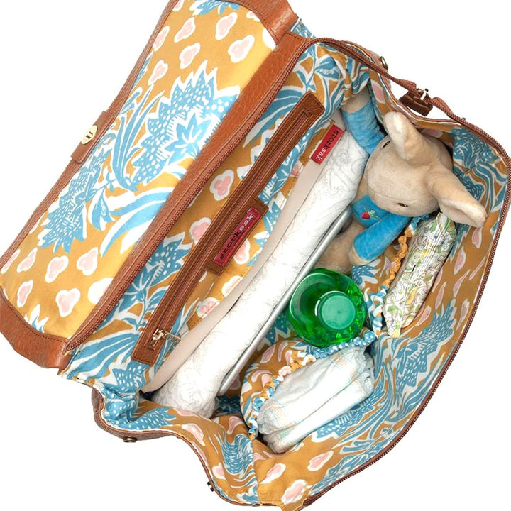 Storksak St James Leather Backpack Changing Bag - Tan-Changing Bags- | Natural Baby Shower