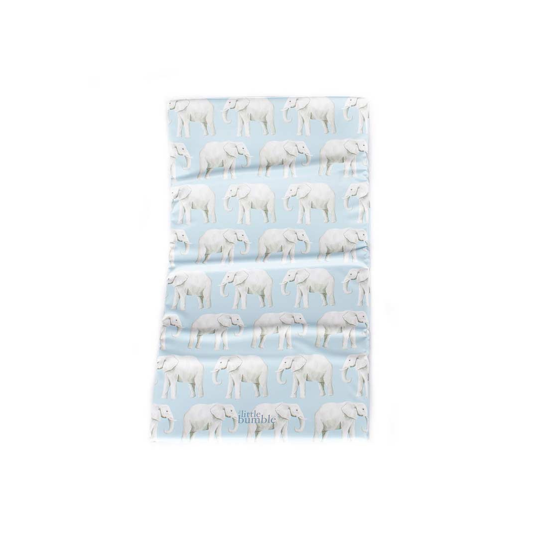 The Little Bumble Co. Travel Changing Mat - Blue Elephants-Travel Changing Mats- | Natural Baby Shower