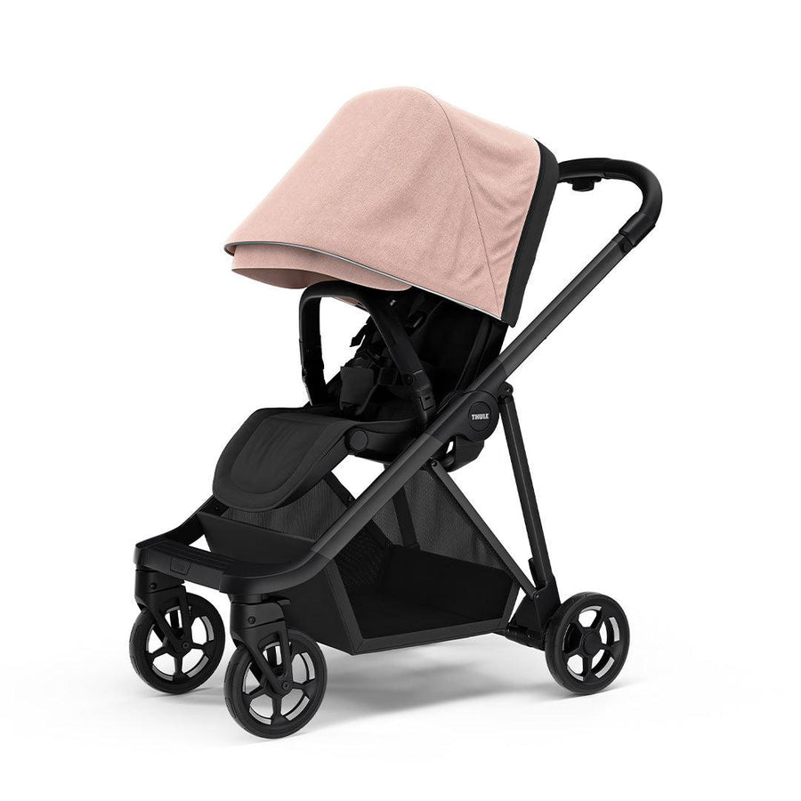 Thule Shine Pushchair - Black/Misty Rose-Strollers- | Natural Baby Shower