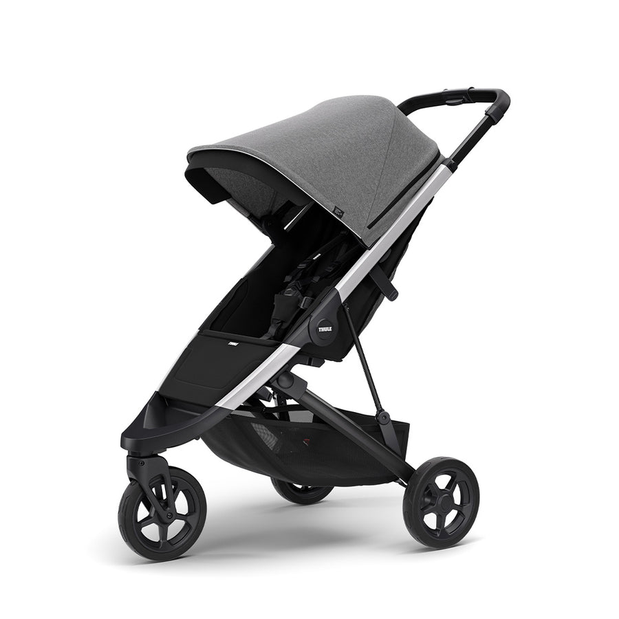 Thule Spring City Complete Pushchair - Grey Melange-Strollers-Aluminium- | Natural Baby Shower