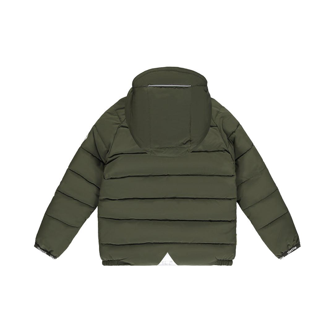 TOASTIE Eco-Reversible Puffer Jacket - Matte Antique Olive + Sage-Pramsuits-Matte Antique Olive + Sage-6-18m | Natural Baby Shower