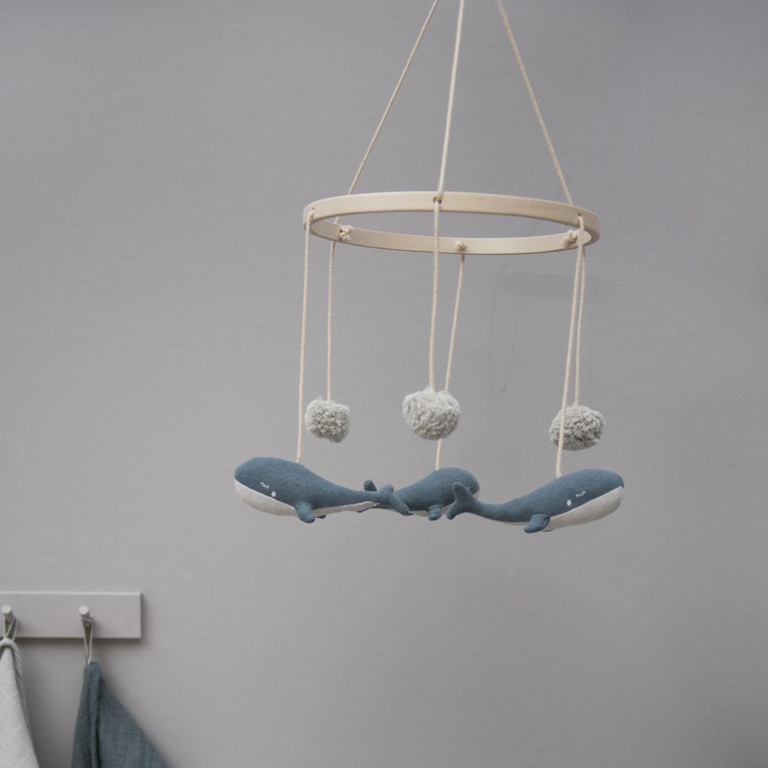 Trixie Crib Mobile - Whale-Baby Mobiles-Whale- | Natural Baby Shower
