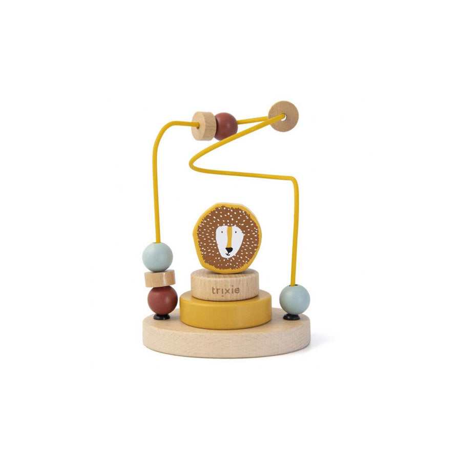 Trixie Wooden Beads Maze - Mr Lion-Abacus + Bead Frames- | Natural Baby Shower