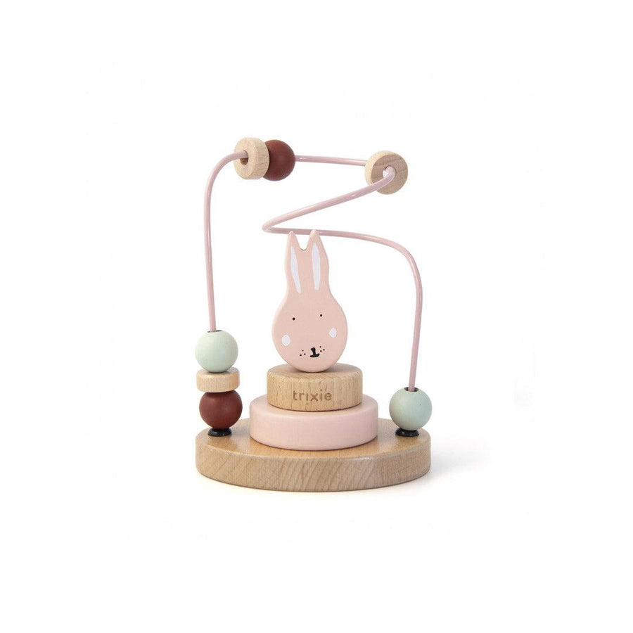 Trixie Wooden Beads Maze - Mrs Rabbit-Abacus + Bead Frames- | Natural Baby Shower