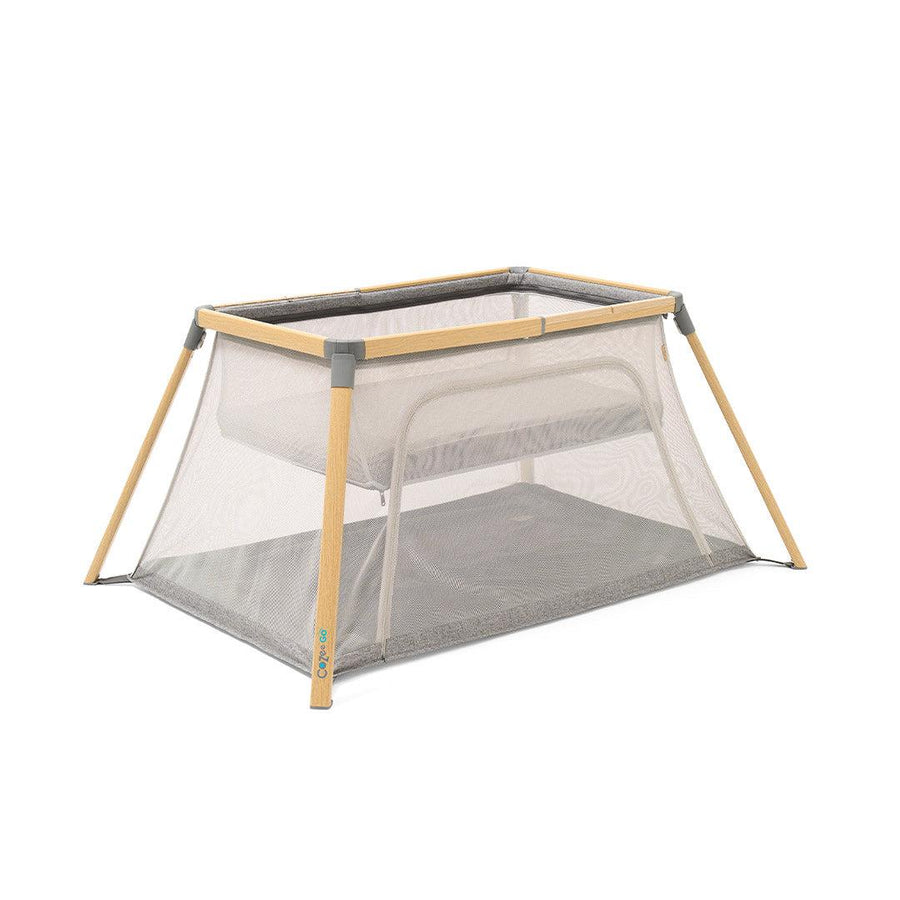 Tutti Bambini CoZee Go - Oak / Charcoal-Travel Cots-Oak / Charcoal- | Natural Baby Shower