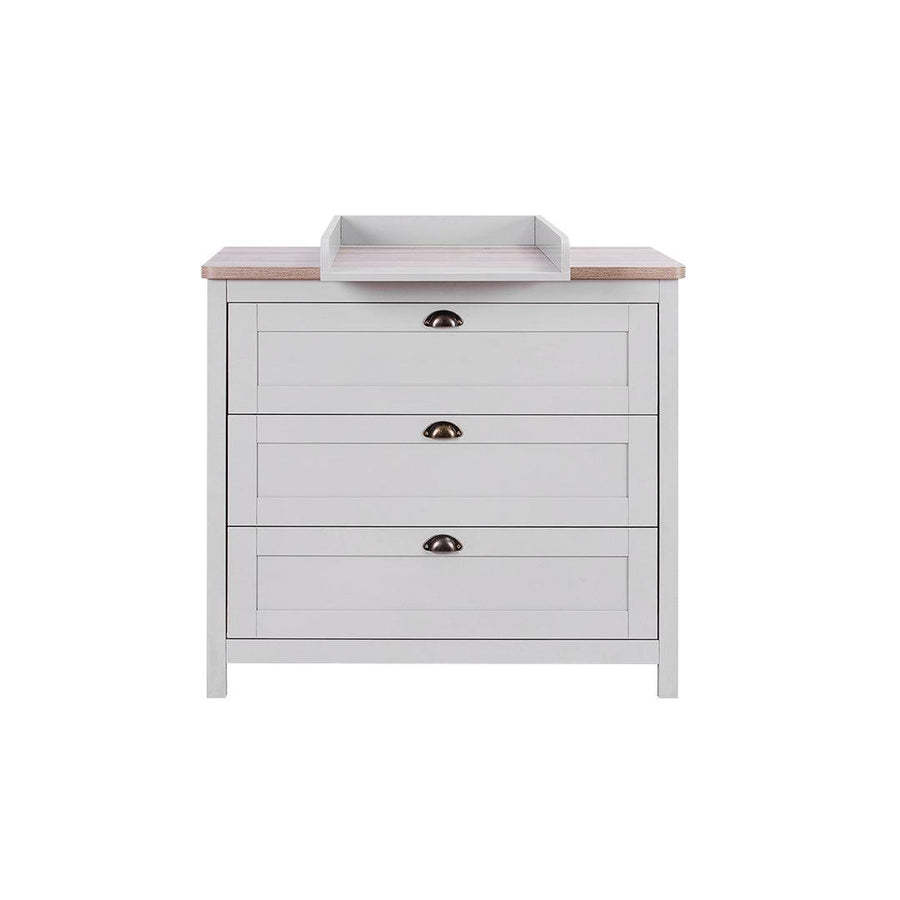 Tutti Bambini Verona Chest Changer - Dove Grey/Oak-Chests-Dove Grey/Oak- | Natural Baby Shower